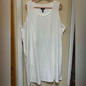 White Sleeveless Top